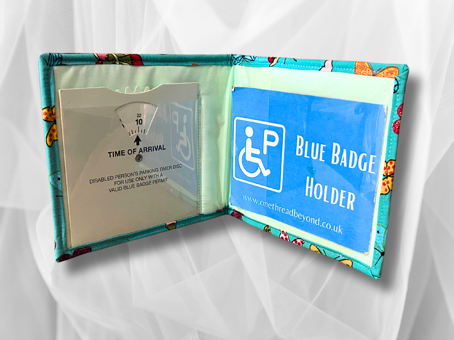 Blue Badge holder, Disabled parking permit holder, Butterfly blue badge holder, Fabric blue badge holder, Childrens blue badge holder