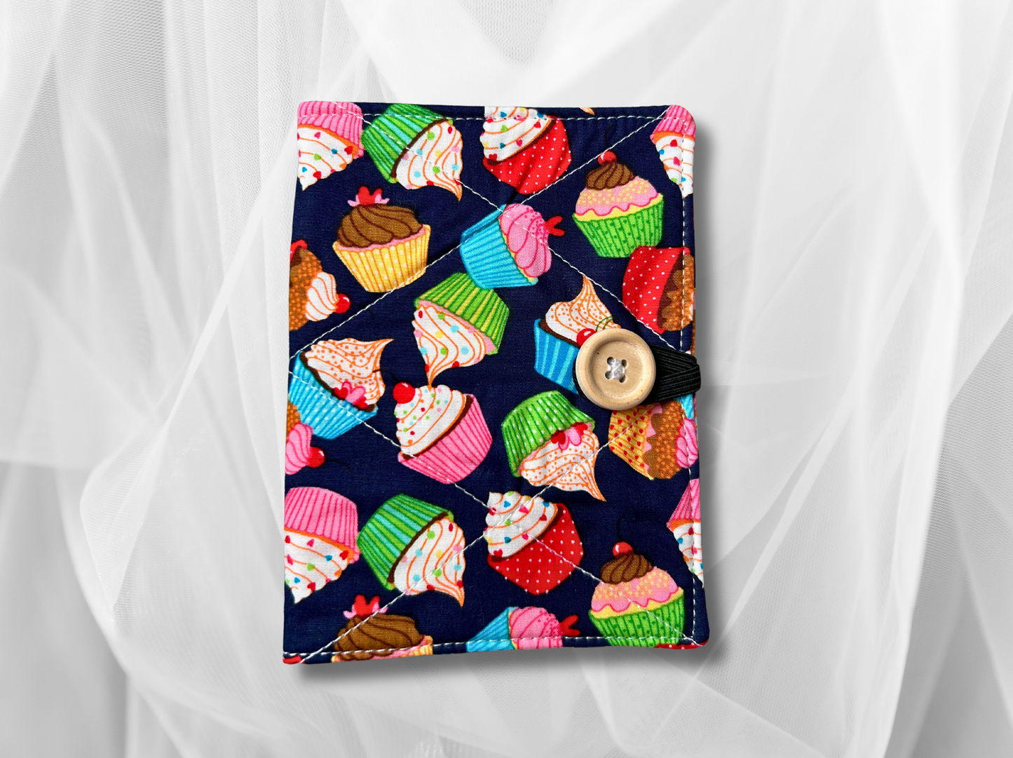 Passport cover, passport holder, passport wallet, Cupcakes