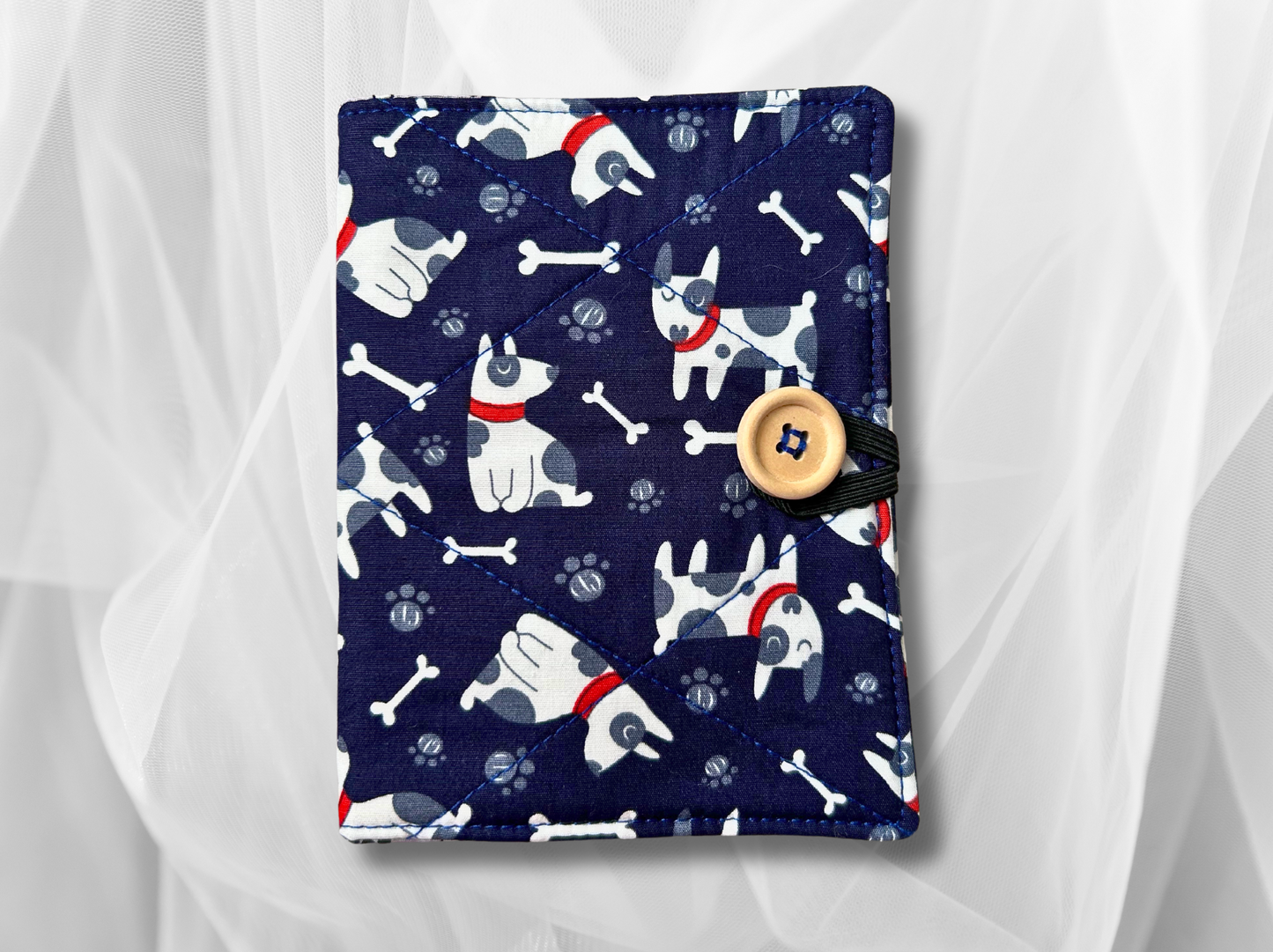 Passport cover, passport holder, passport wallet, Puppies