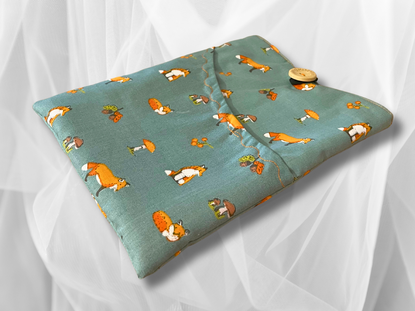 Book sleeve, book protector, book jacket, bookmark, Foxs