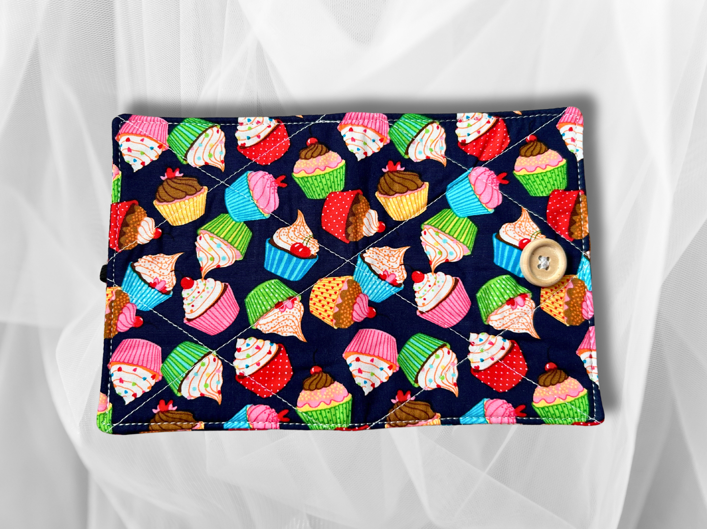 Passport cover, passport holder, passport wallet, Cupcakes