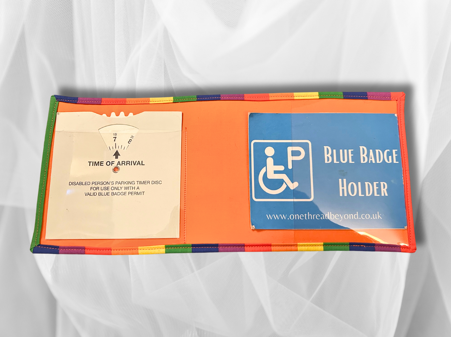 Blue Badge holder, Disabled parking permit holder, LGBTQ+ blue badge holder, Fabric blue badge holder, Key Fob