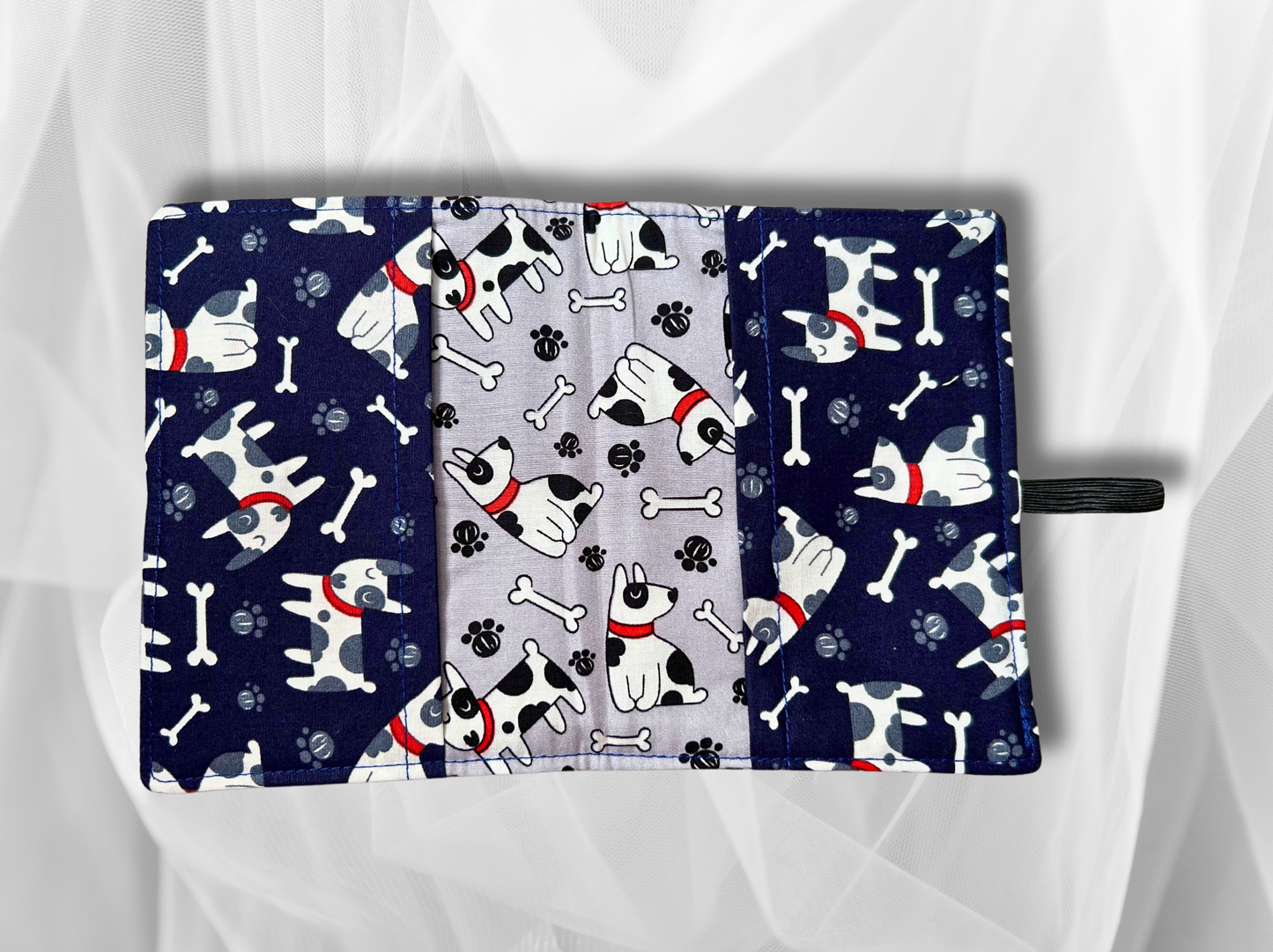 Passport cover, passport holder, passport wallet, Puppies