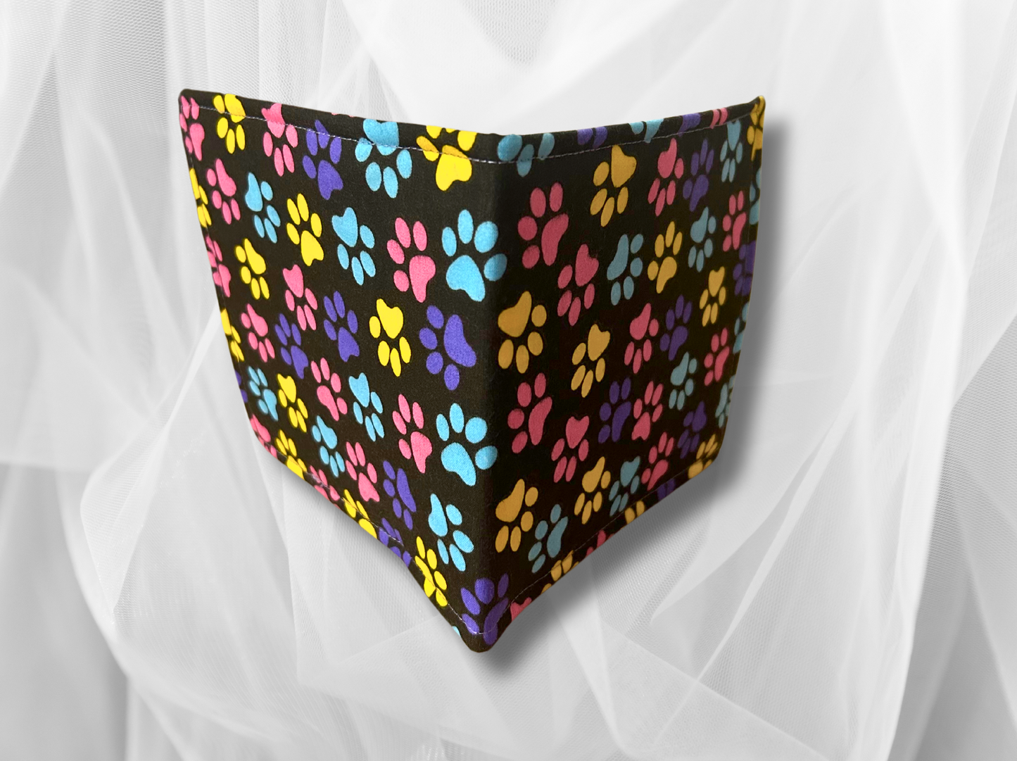 Blue Badge holder, Disabled parking permit holder, Paw prints blue badge holder, Fabric blue badge holder