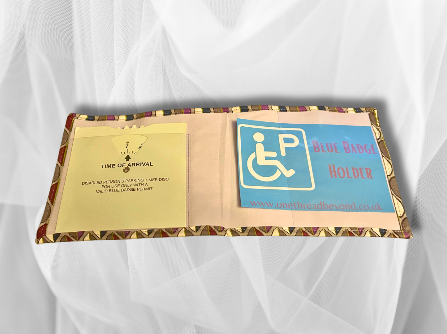 Blue Badge holder, Disabled parking permit holder, Retro blue badge holder, Fabric blue badge holder, Key Fob