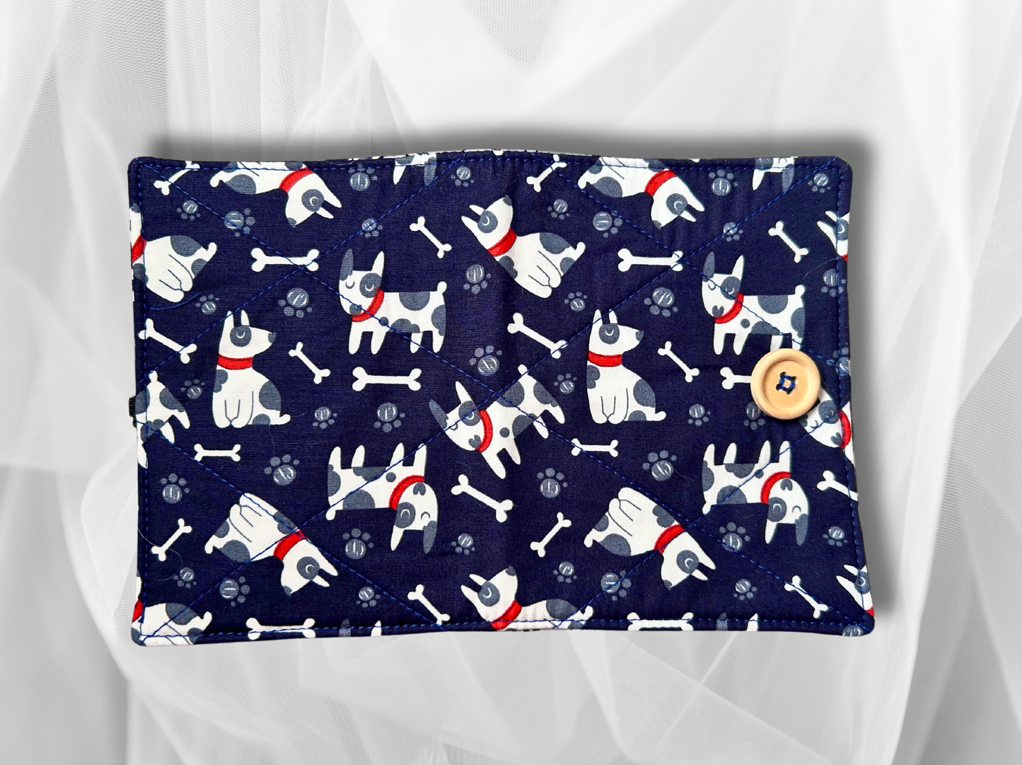 Passport cover, passport holder, passport wallet, Puppies
