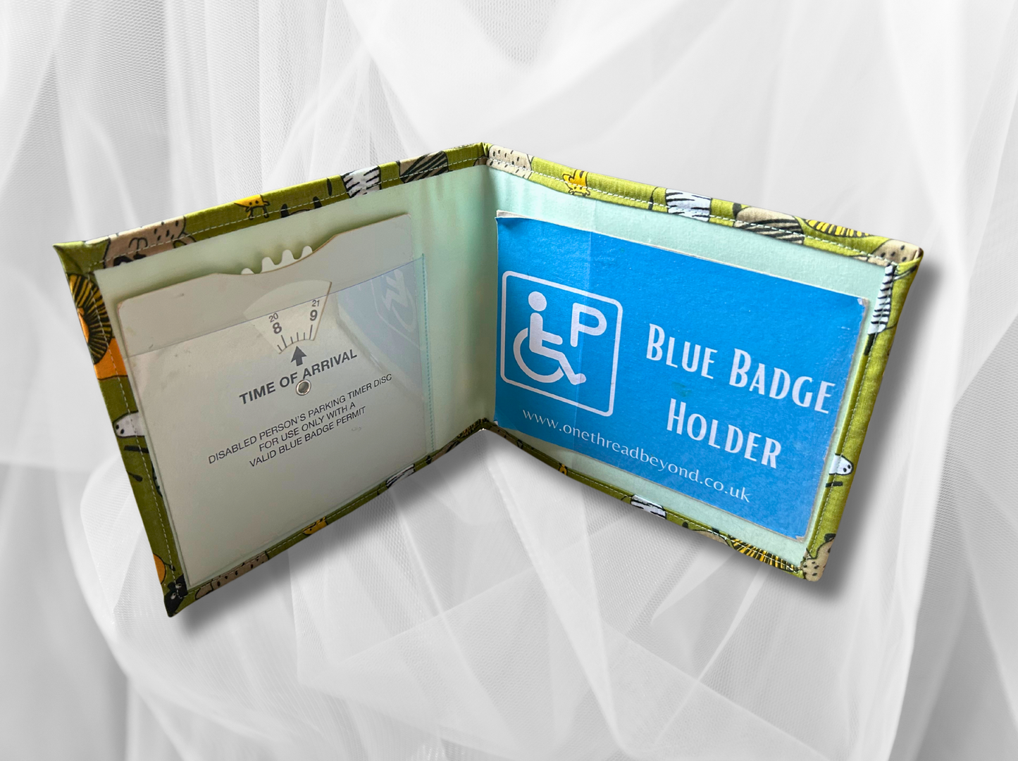 Kids Blue Badge holder, Disabled parking permit holder, Safari blue badge holder, Fabric blue badge holder, Childrens blue badge holder