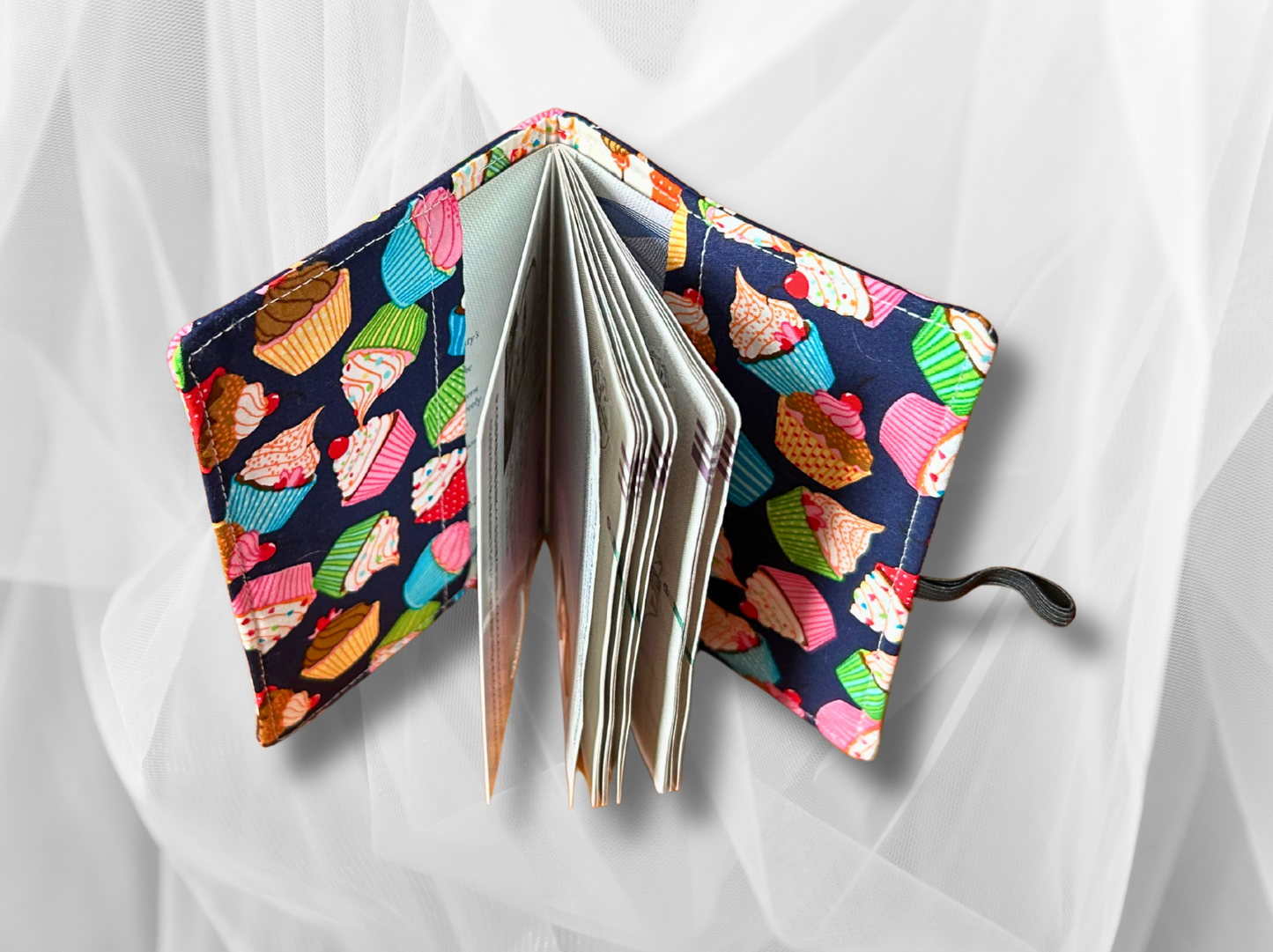 Passport cover, passport holder, passport wallet, Cupcakes