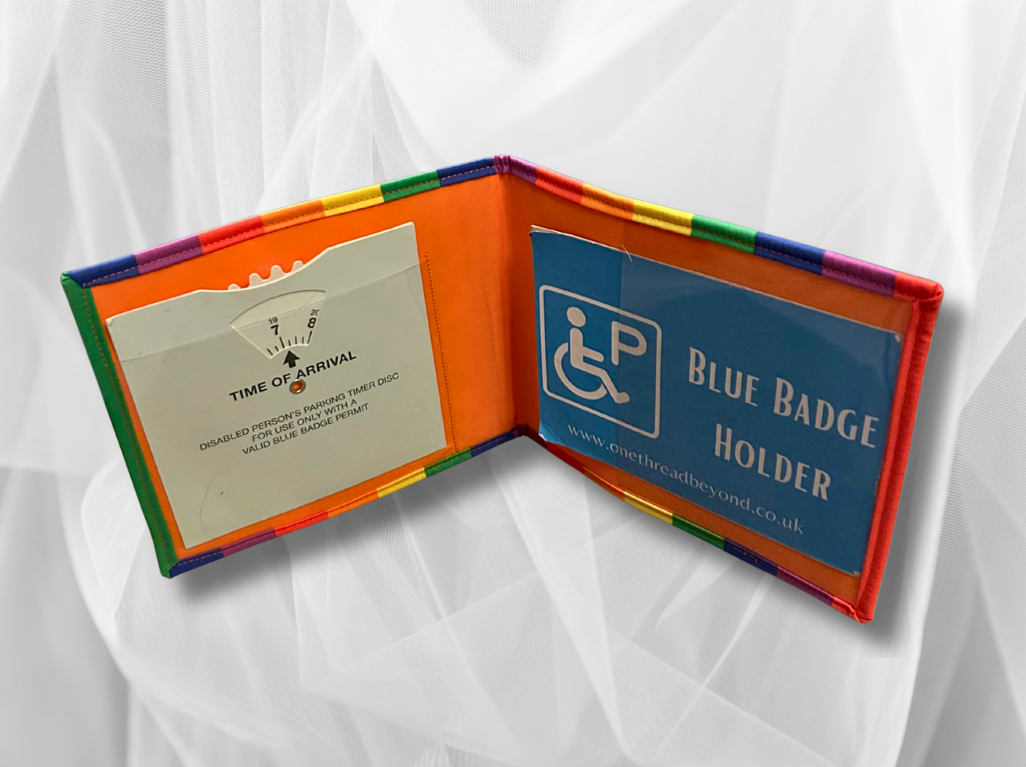 Blue Badge holder, Disabled parking permit holder, LGBTQ+ blue badge holder, Fabric blue badge holder, Key Fob