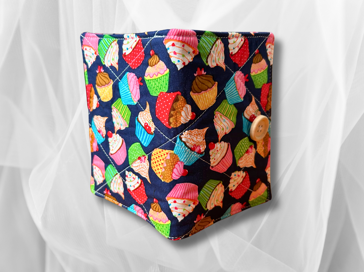 Passport cover, passport holder, passport wallet, Cupcakes
