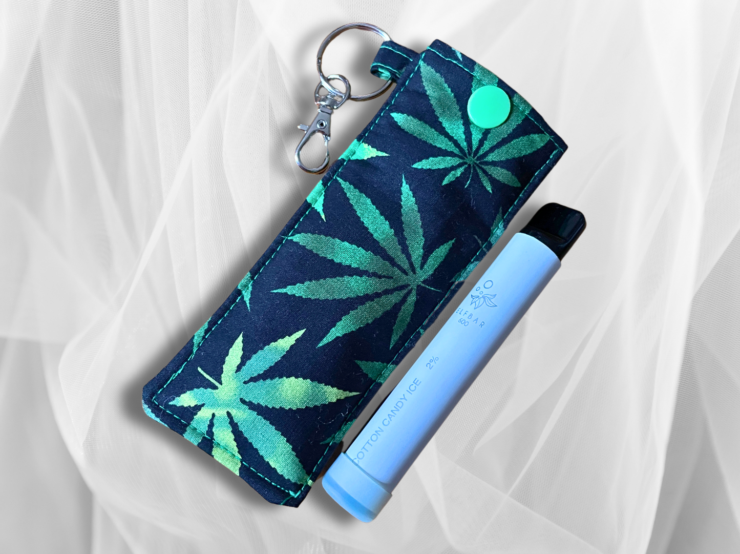 Vape holder, Vape pen case, Hemp Leaf