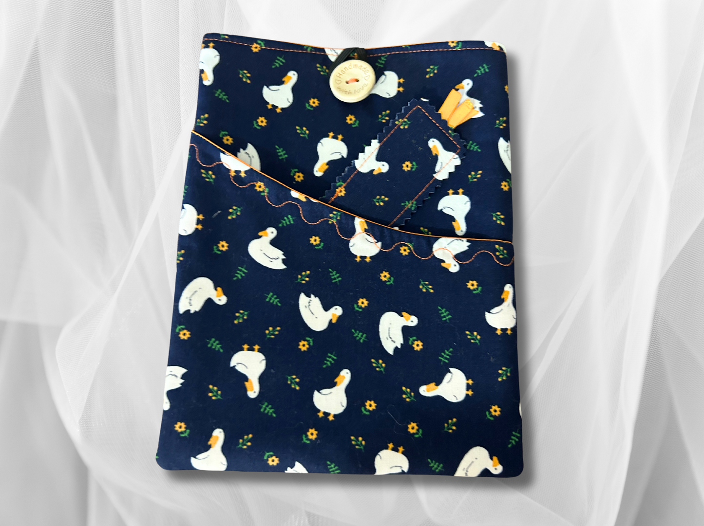 Book Sleeve, Book Protector, Book cover, Book mark, Duck book holder