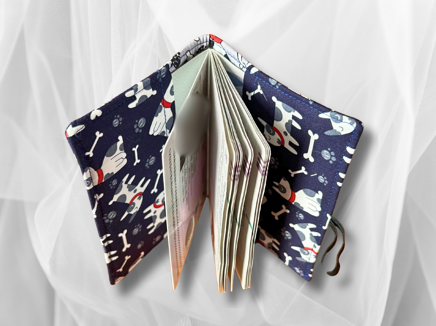 Passport cover, passport holder, passport wallet, Puppies