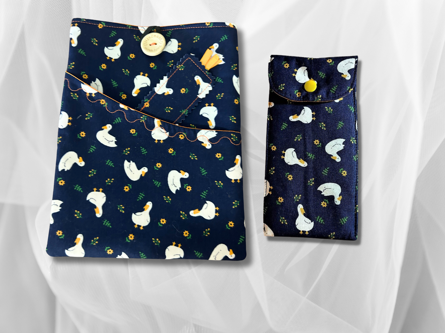 Book Sleeve, Book Protector, Book cover, Book mark, Duck book holder