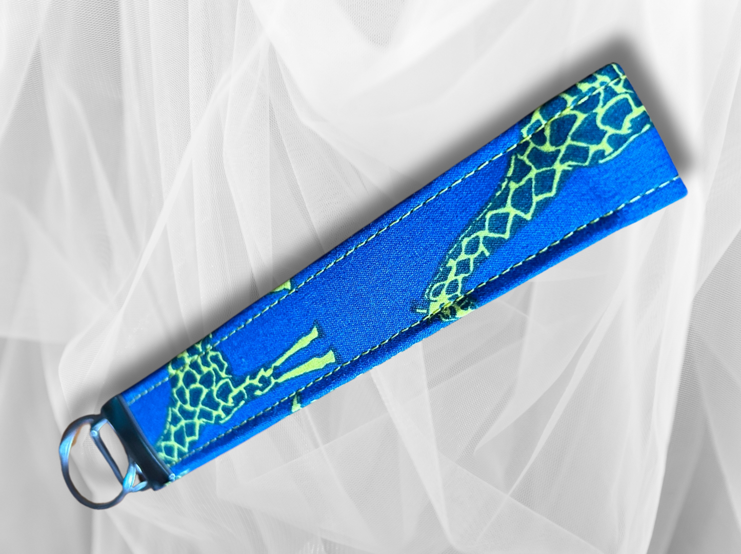 Key Fob, Wristlet Keyring, New Driver Gift, Giraffe