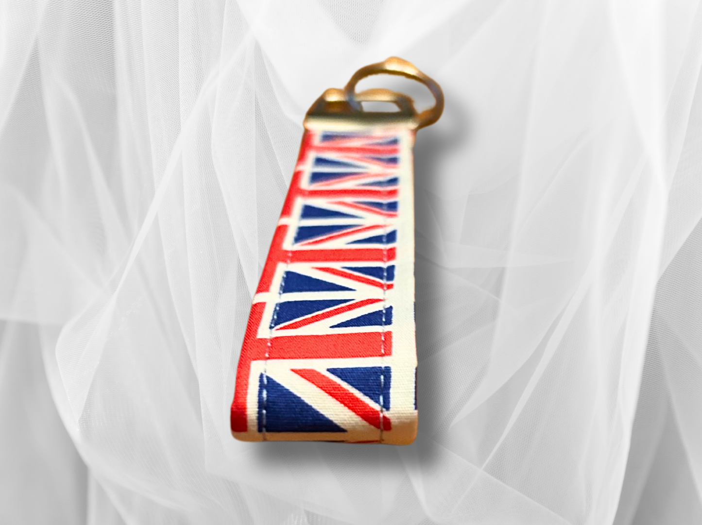 Key Fob, Wristlet Keyring, New Driver Gift, Union Jack