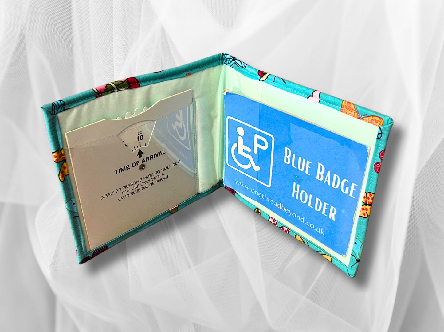 Blue Badge holder, Disabled parking permit holder, Butterfly blue badge holder, Fabric blue badge holder, Childrens blue badge holder