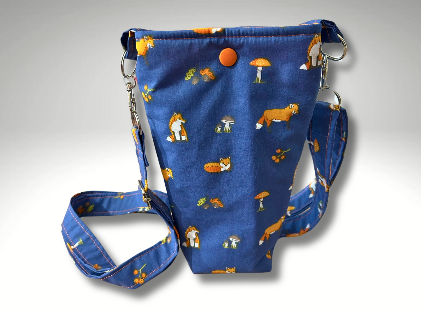 Bottle bag, travel bottle bag, water bottle bag, hiking bag, dog walking bag, across body bag,