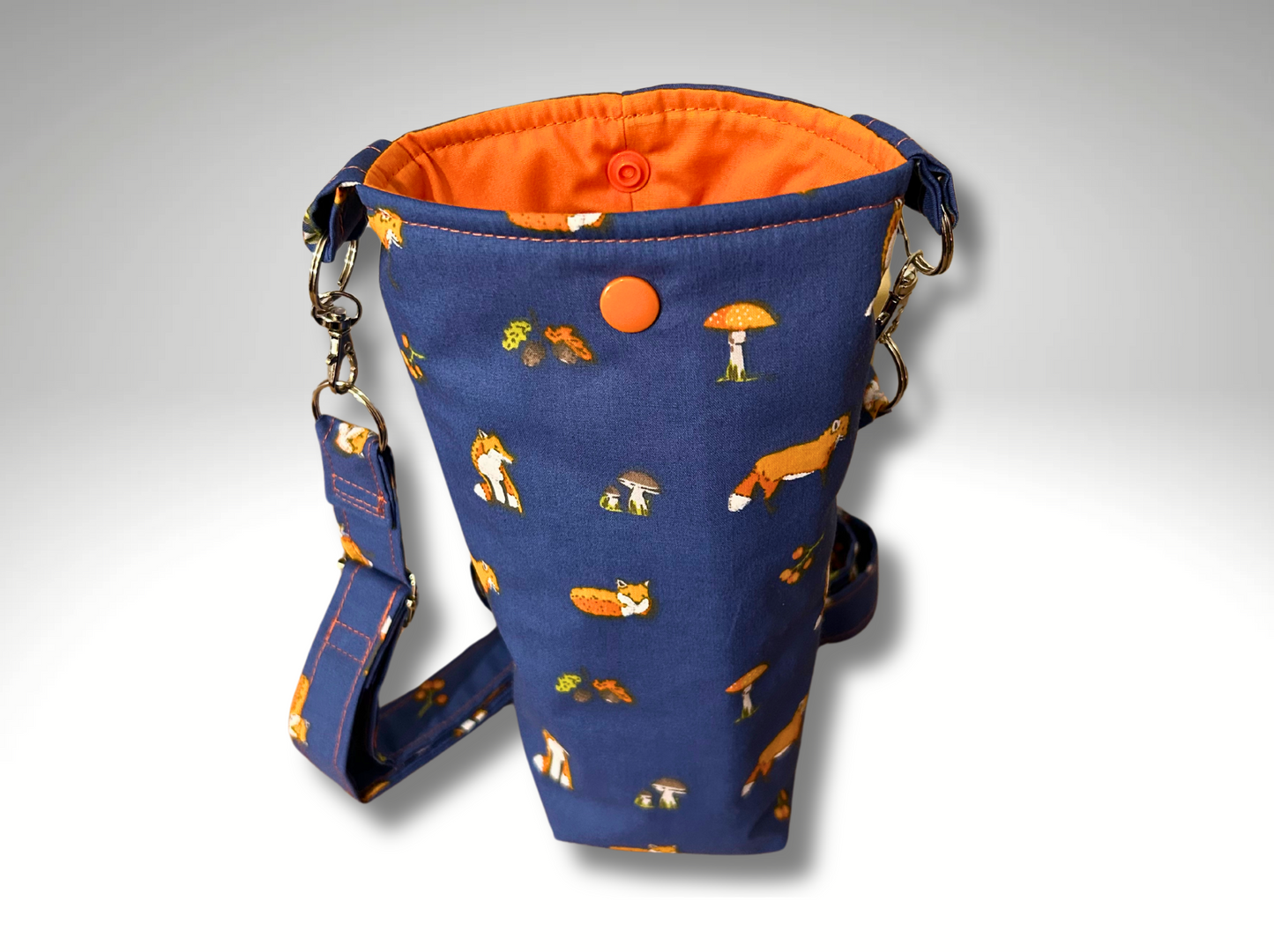 Bottle bag, travel bottle bag, water bottle bag, hiking bag, dog walking bag, across body bag,