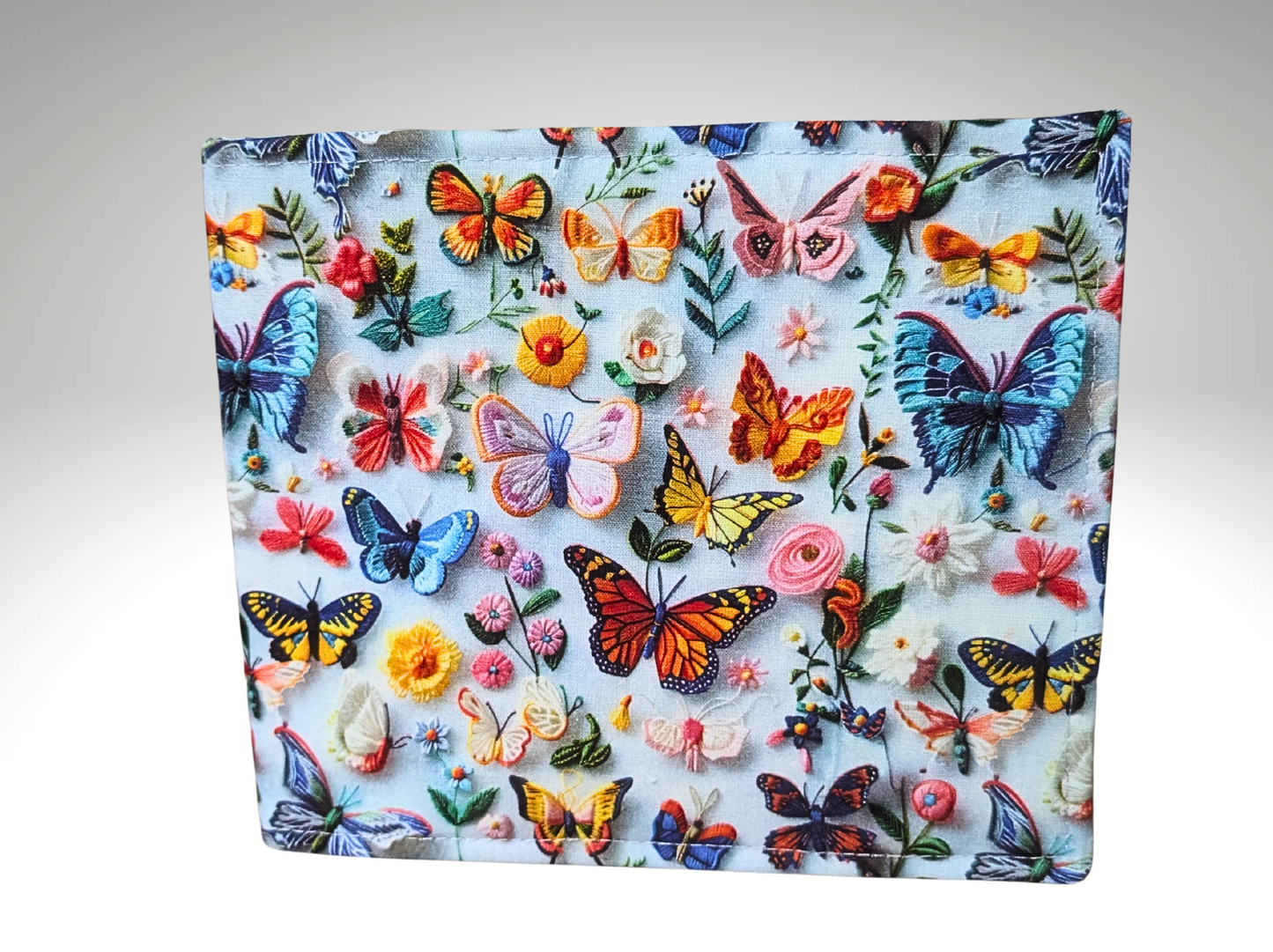 Blue Badge holder, Disabled parking permit holder, Fabric blue badge holder, Butterfly, Key Fob