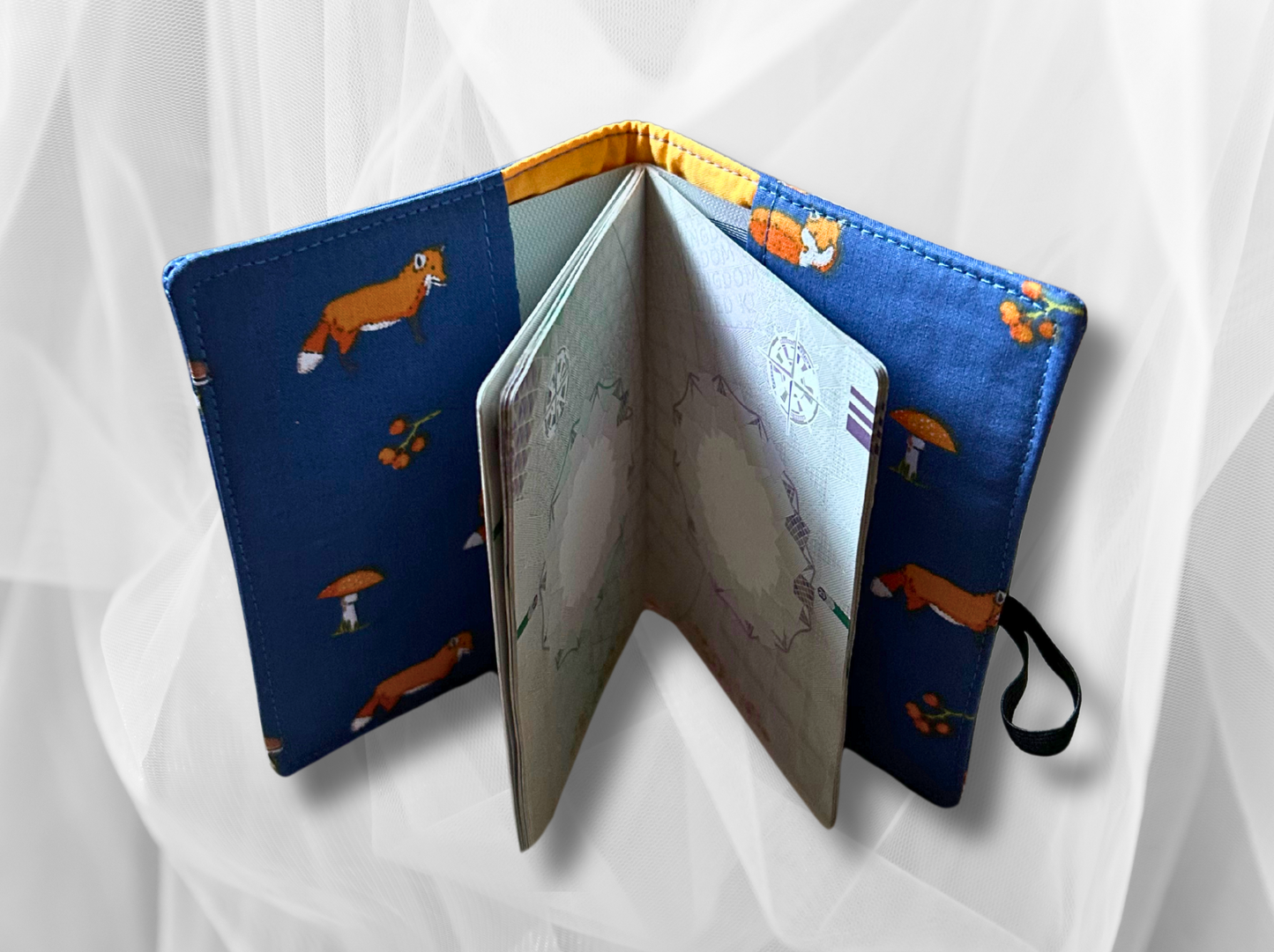 Passport cover, passport holder, passport wallet, Foxs