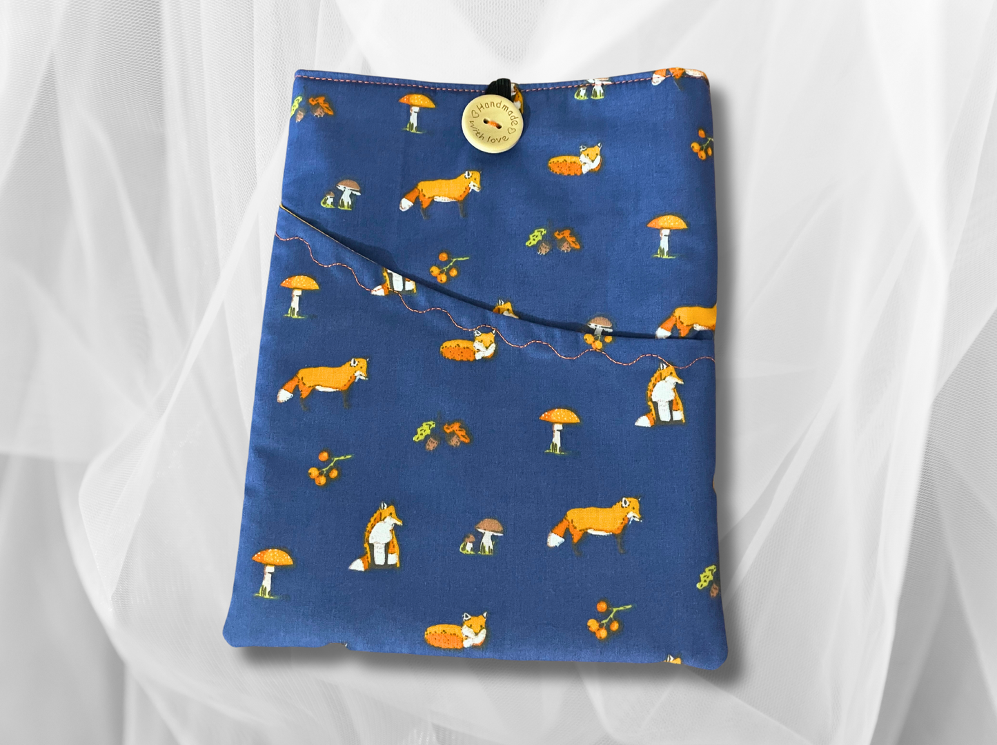 Book Sleeve, Book Protector, Book cover, Book mark, Fox book holder