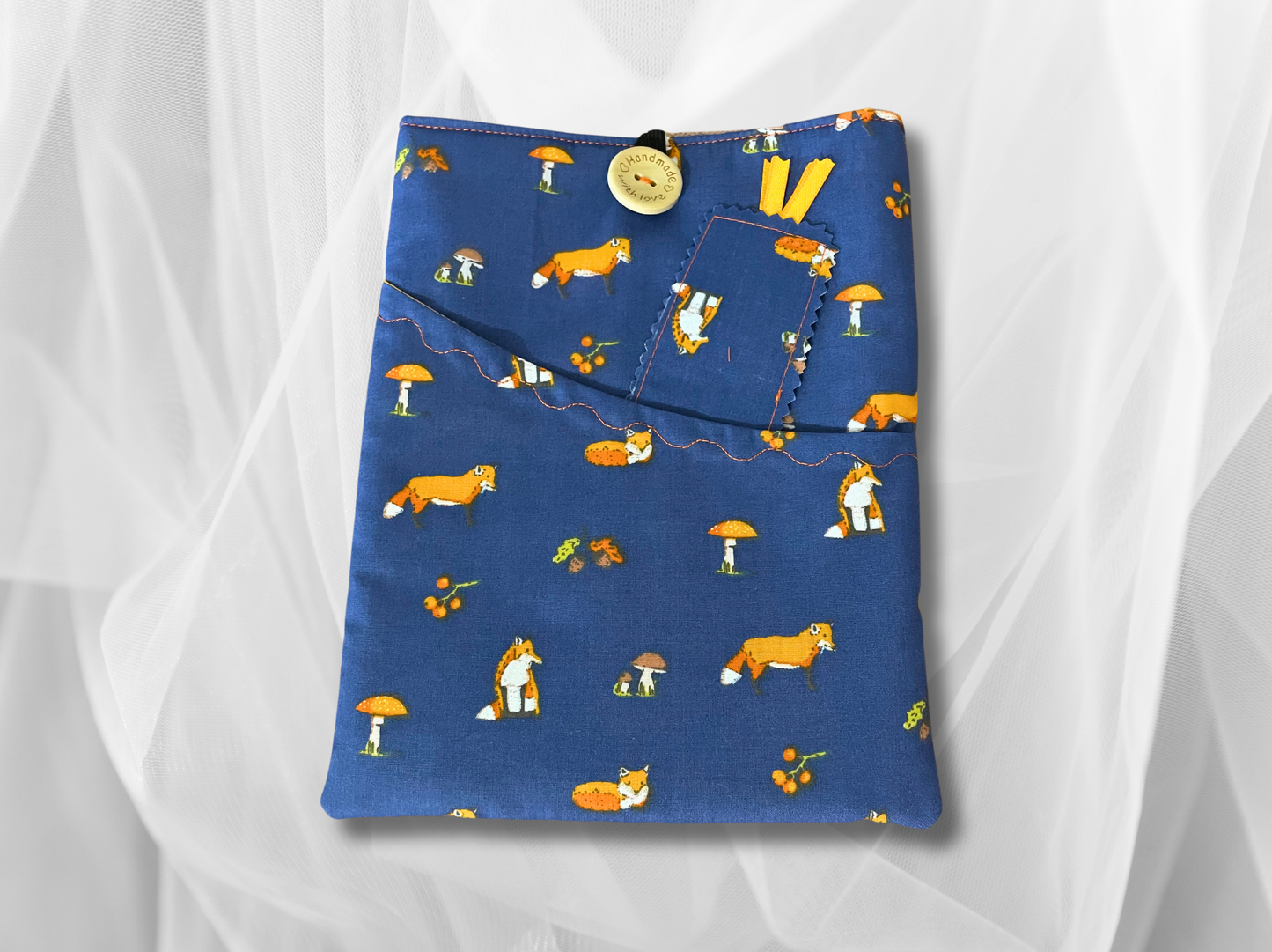 Book Sleeve, Book Protector, Book cover, Book mark, Fox book holder