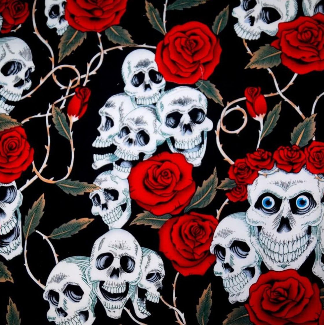 Apron, Half aprons, Waist apron, Peg apron, Skulls