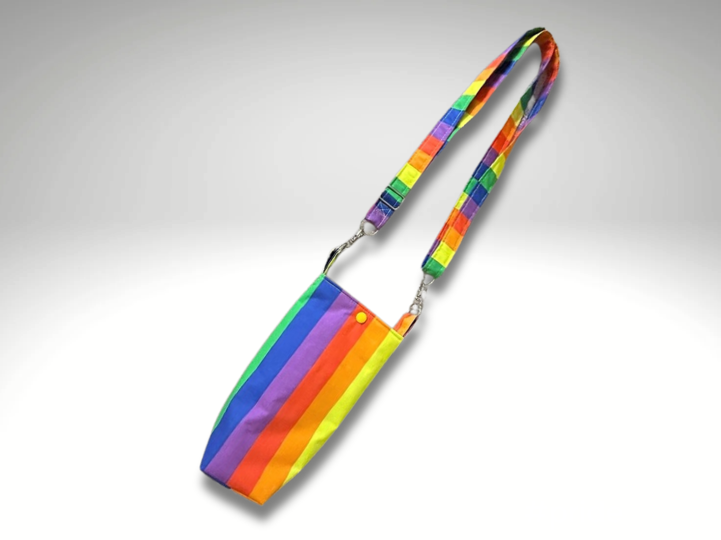 LGBTQ+, Pride gift, Gay Pride, Bottle bag, travel bottle bag, water bottle bag, drinks holder, dog walking bag, across body bag, drinks bag
