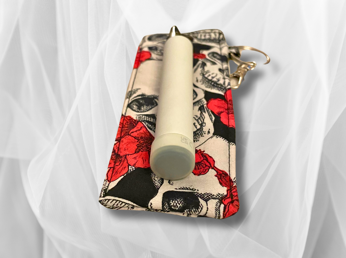 Vape holder, Vape pen case, Skulls and Roses