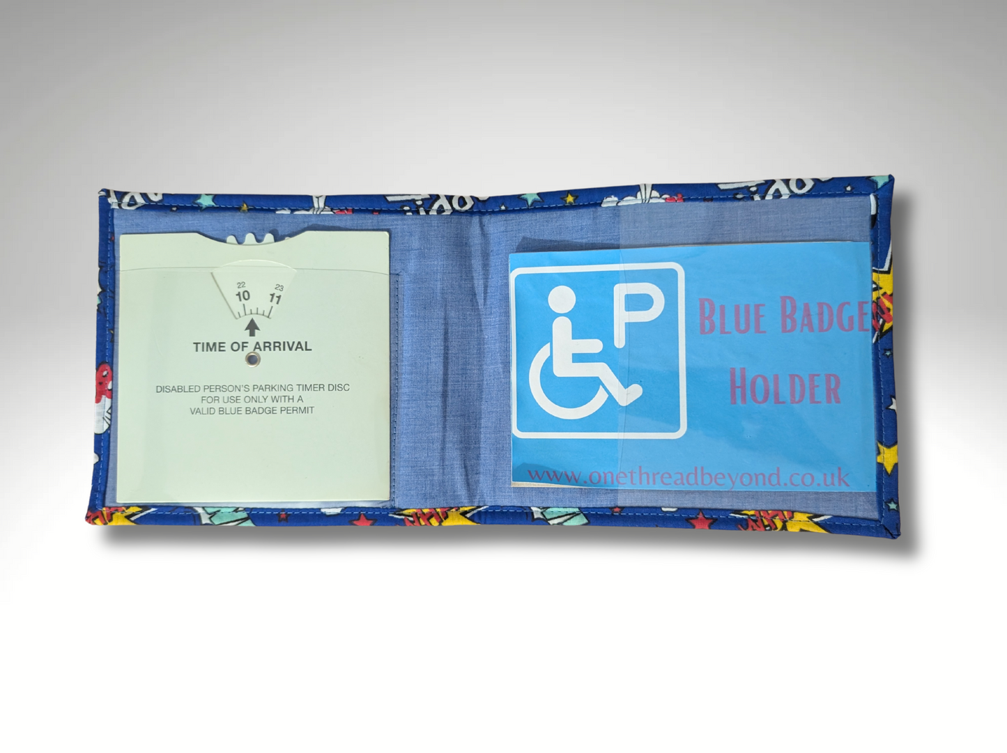 Childrens Blue Badge Holder, Kids blue badge holder, Comic