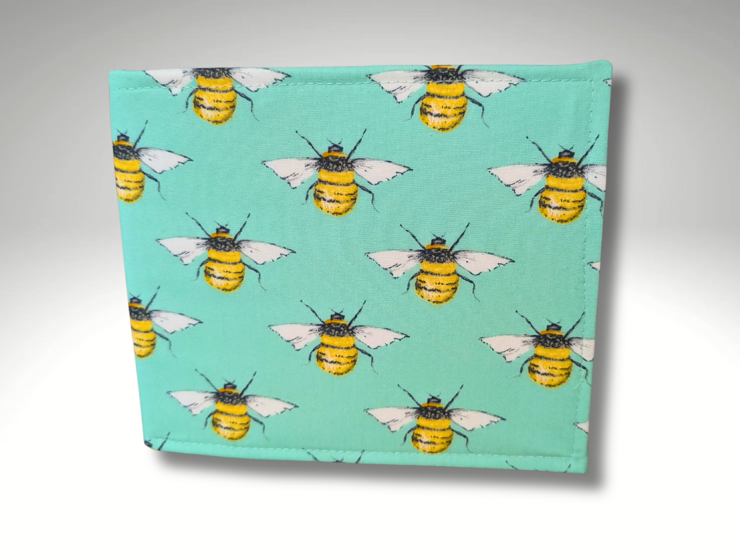 Blue Badge holder, Disabled parking permit holder, Bumble bees, Bee badge holder, Fabric blue badge holder
