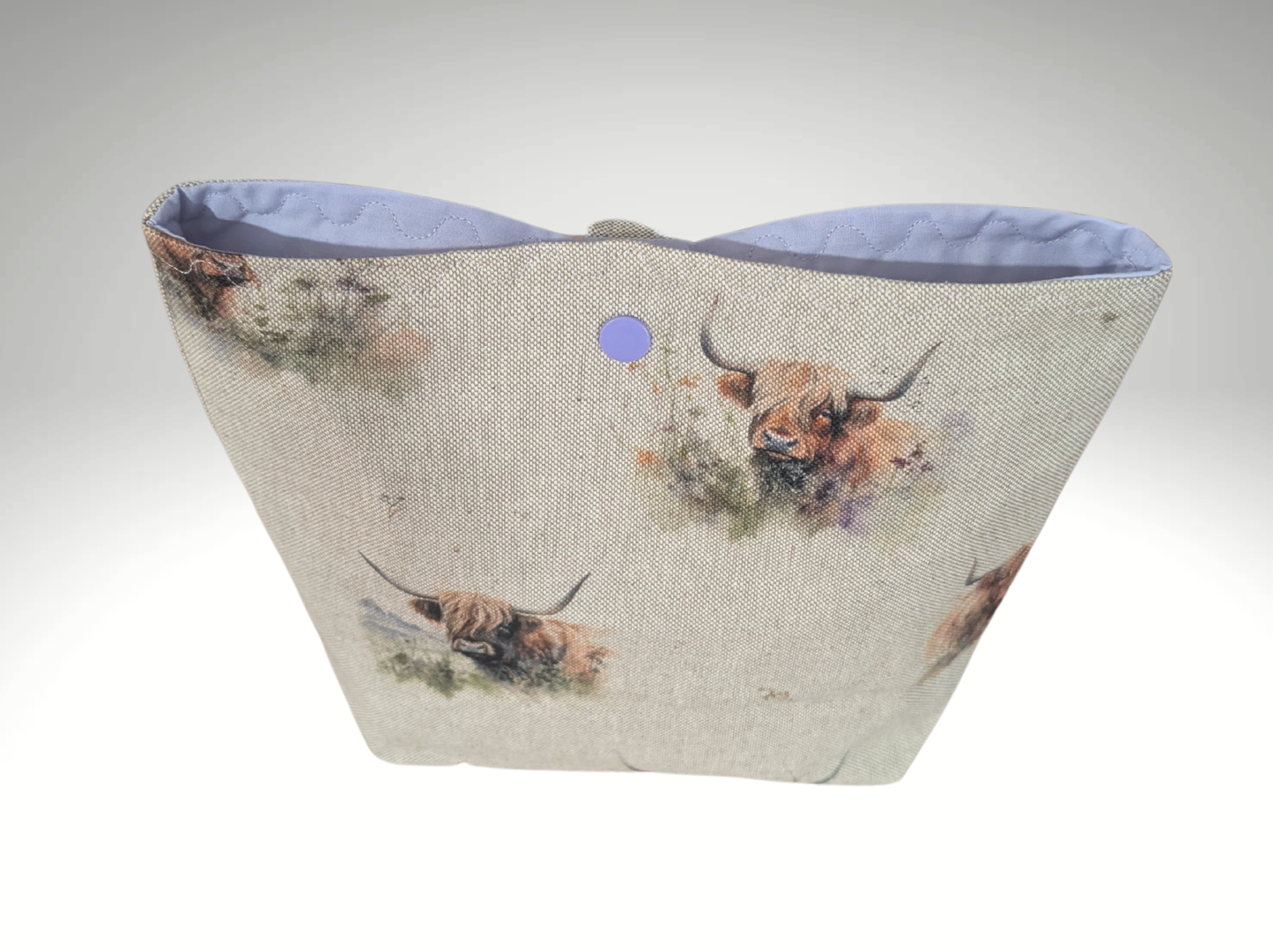 Car tidy, Car bin, car gift, storage bag, hanging bag, Highland Cow, Car accessory