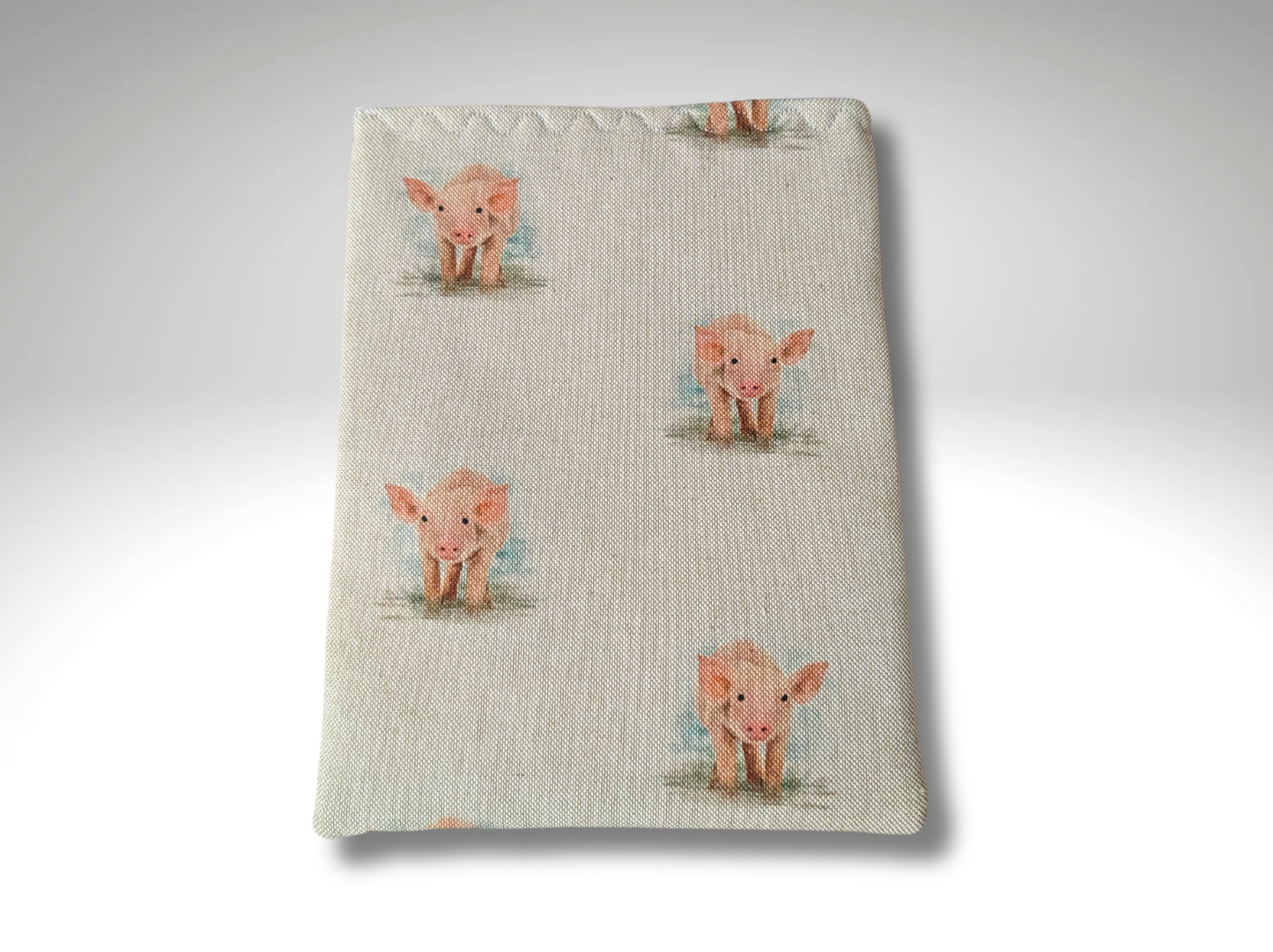 Book sleeve, book protector, book jacket, bookmark, Pigs book cover