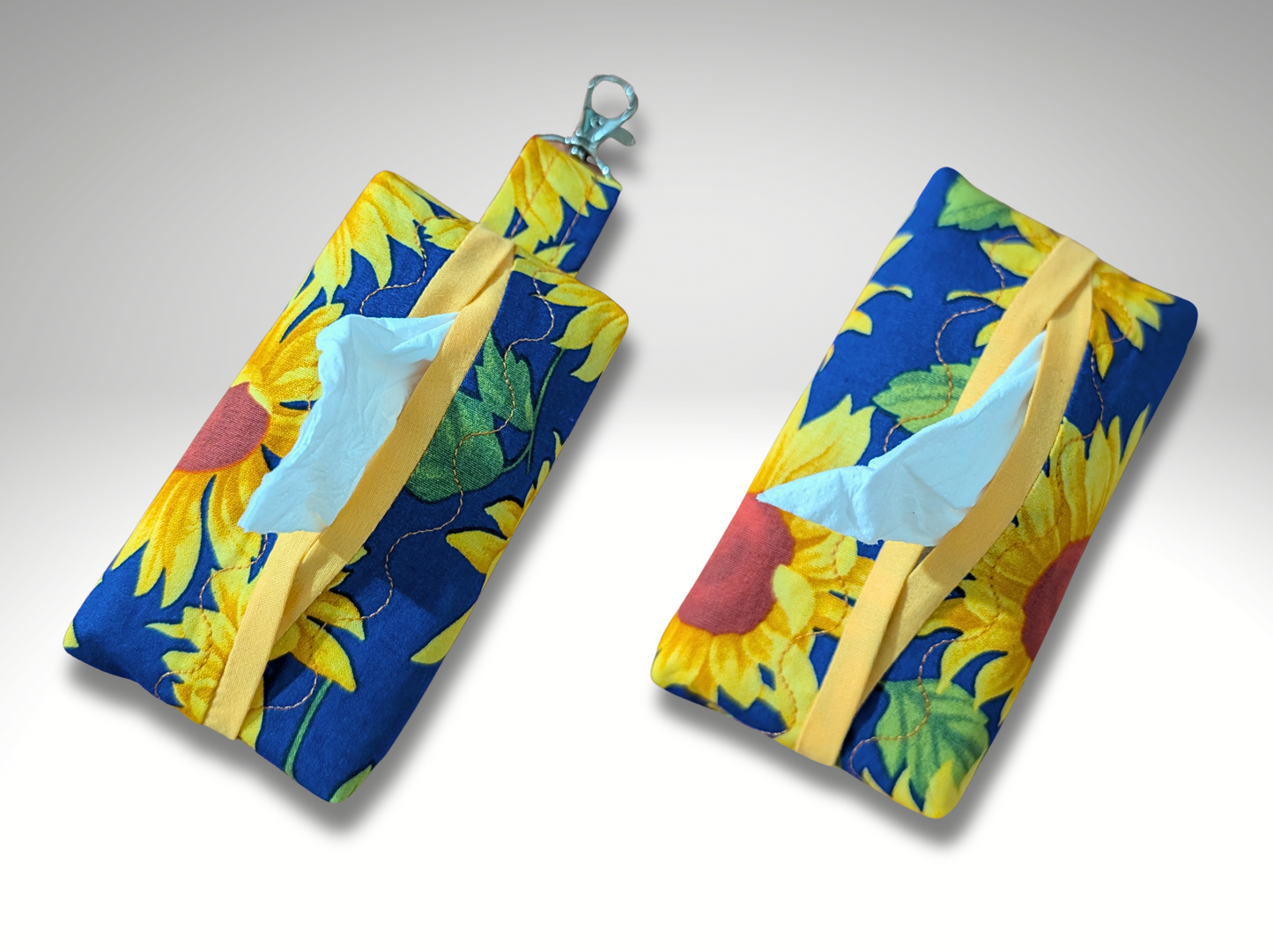 Pocket tissue holder, Key fob tissue holder, travel tissue