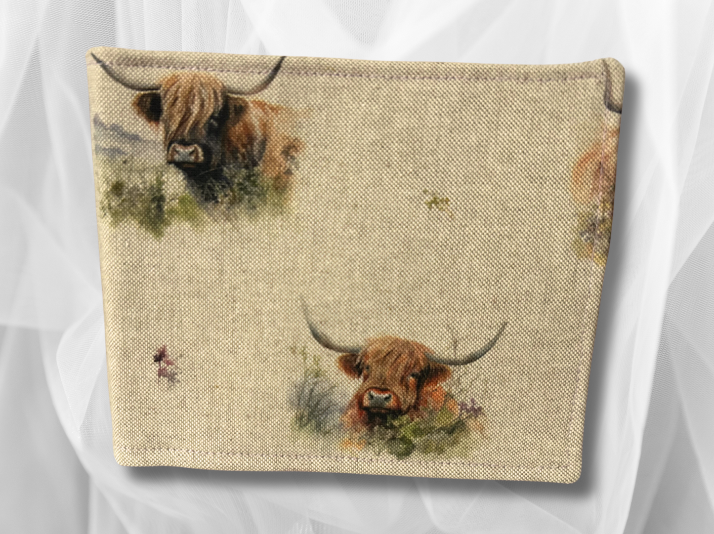Blue Badge holder, Disabled parking permit holder, Cow blue badge holder, Highland Cows