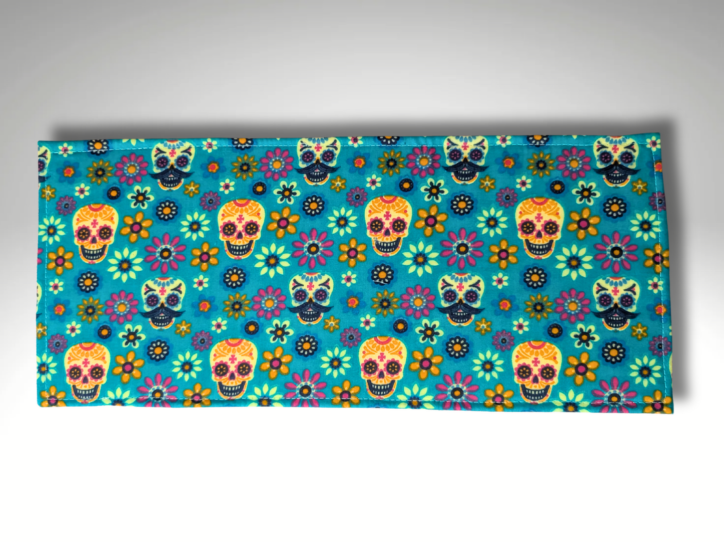 Blue Badge holder, Disabled parking permit holder, Day of the Dead blue badge holder, Jade skull candy, Halloween