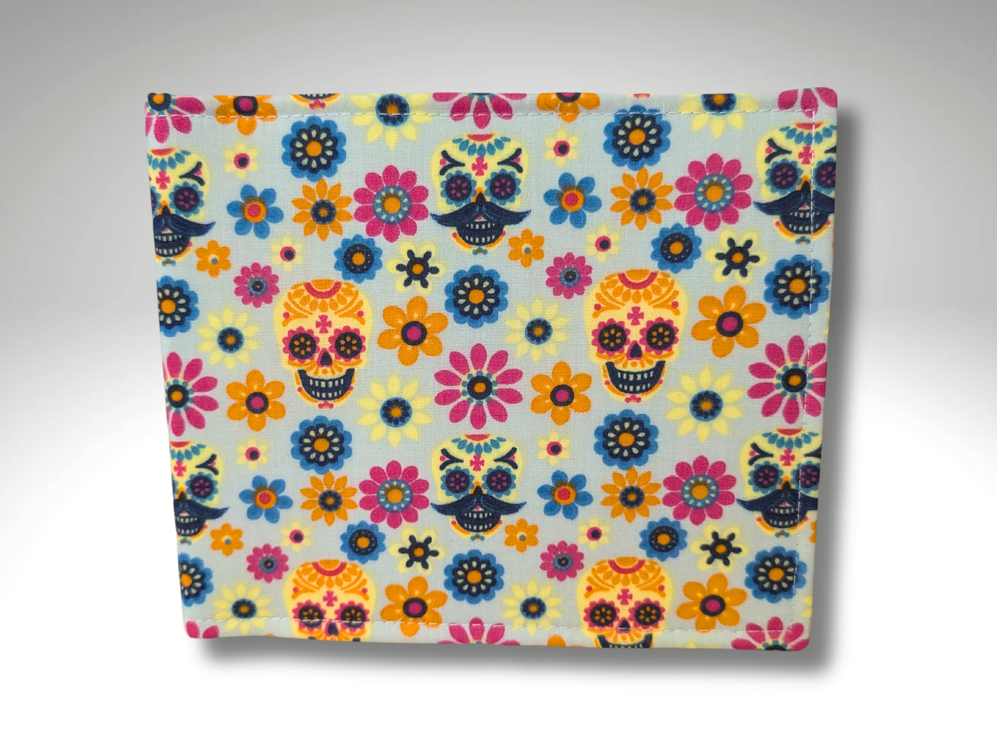 Blue Badge holder, Disabled parking permit holder, Day of the Dead blue badge holder, skull candy, Halloween