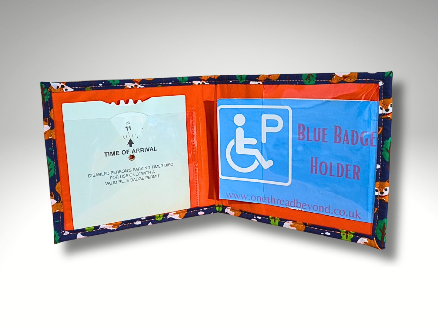 Blue Badge holder, Hologram Safe, Disabled parking permit holder, Parking permit holder, Fox