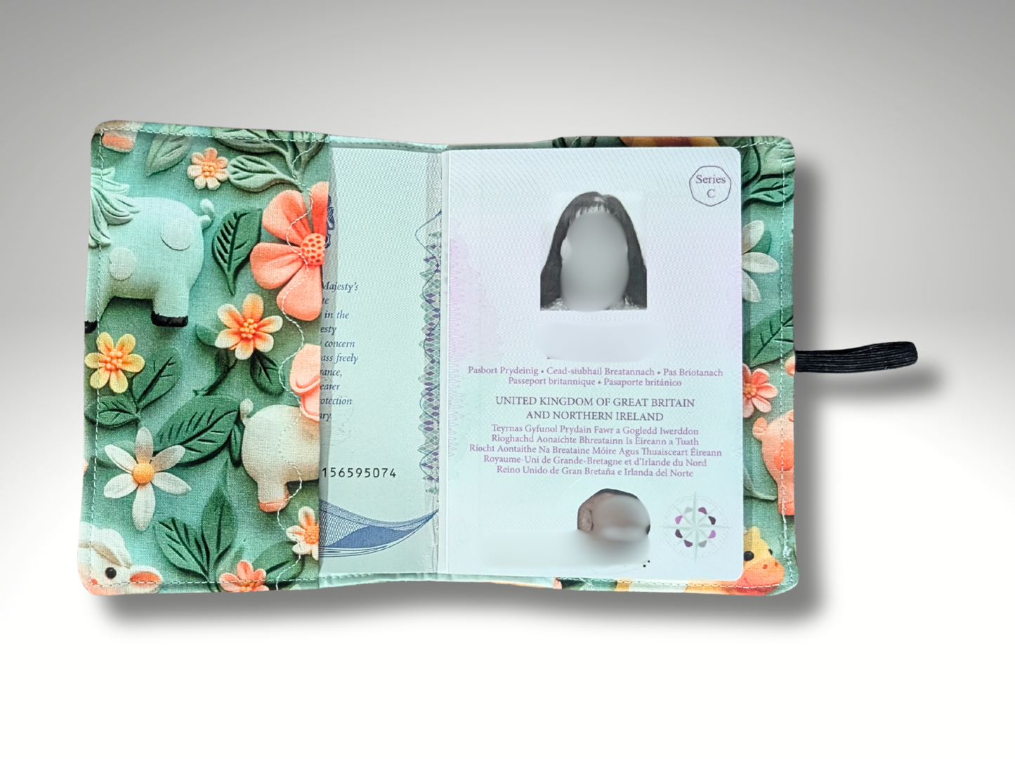 Passport cover, passport holder, passport wallet, passport protector, Farm animals