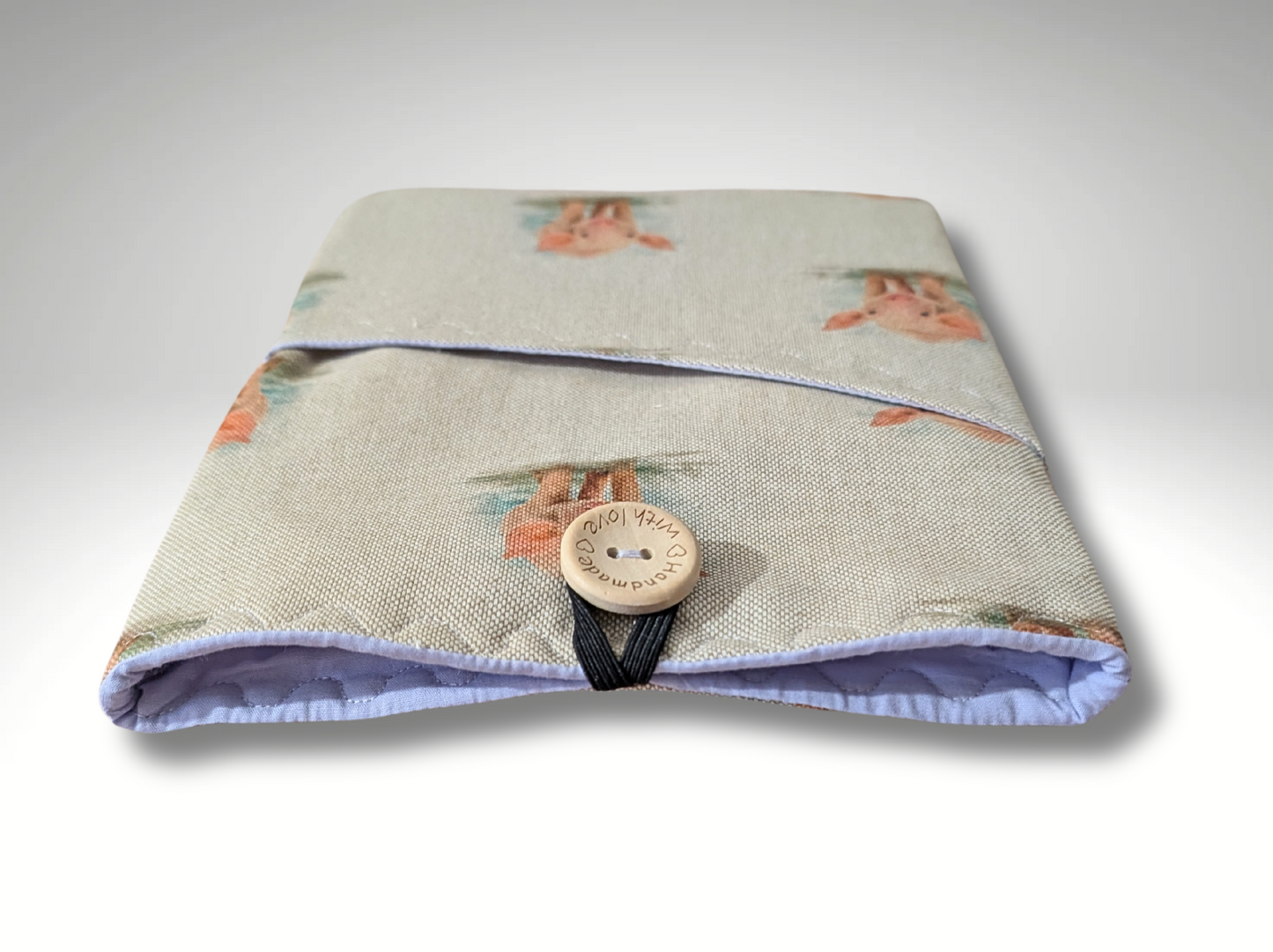Book sleeve, book protector, book jacket, bookmark, Pigs book cover