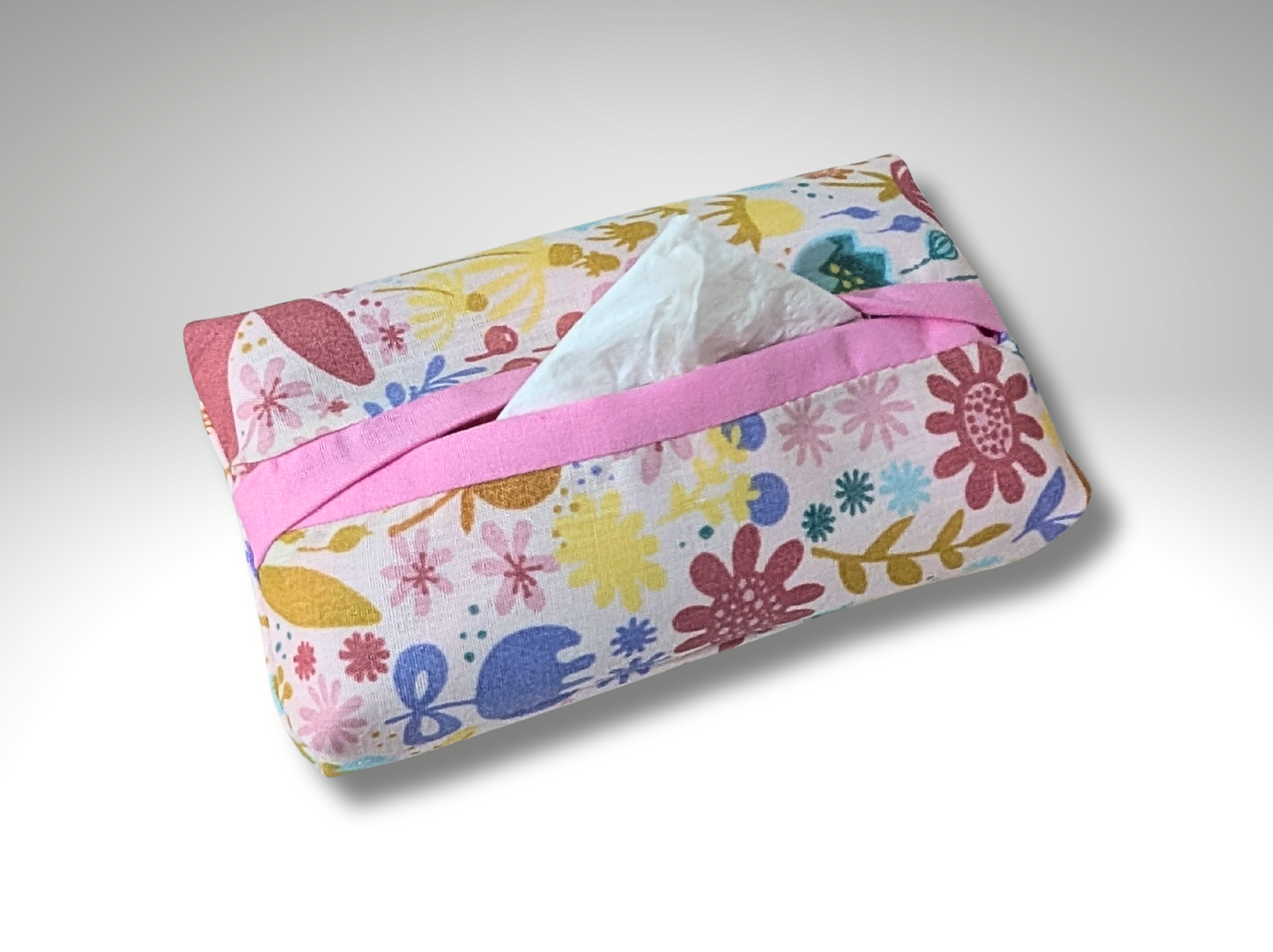 Pocket tissue holder, Key fob tissue holder, travel tissue, Spring Rabbits