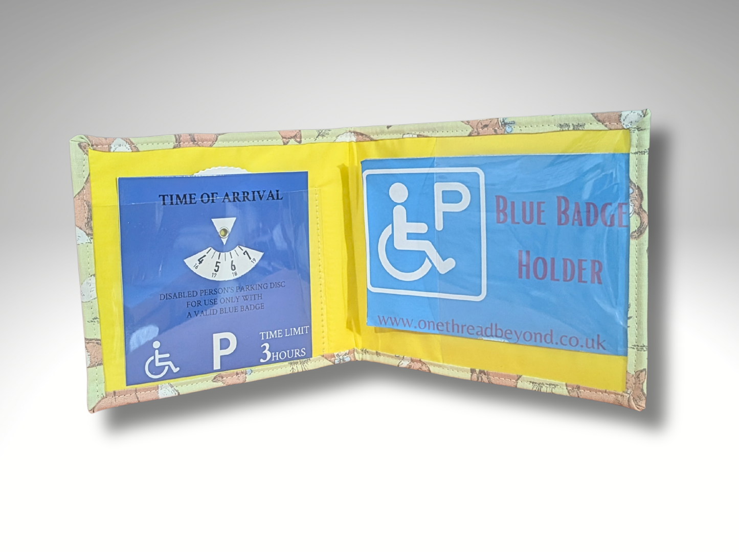 Blue Badge holder, Disabled parking permit holder, Fox blue badge holder, Fabric blue badge holder