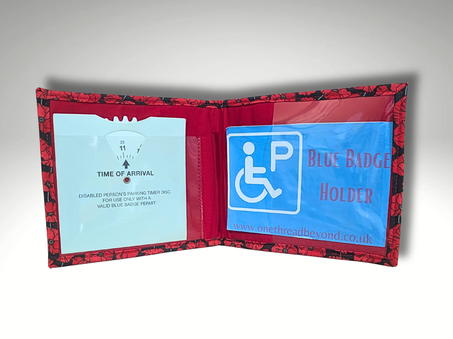 Blue Badge holder, Disabled parking permit holder, Poppy blue badge holder, Remembrance