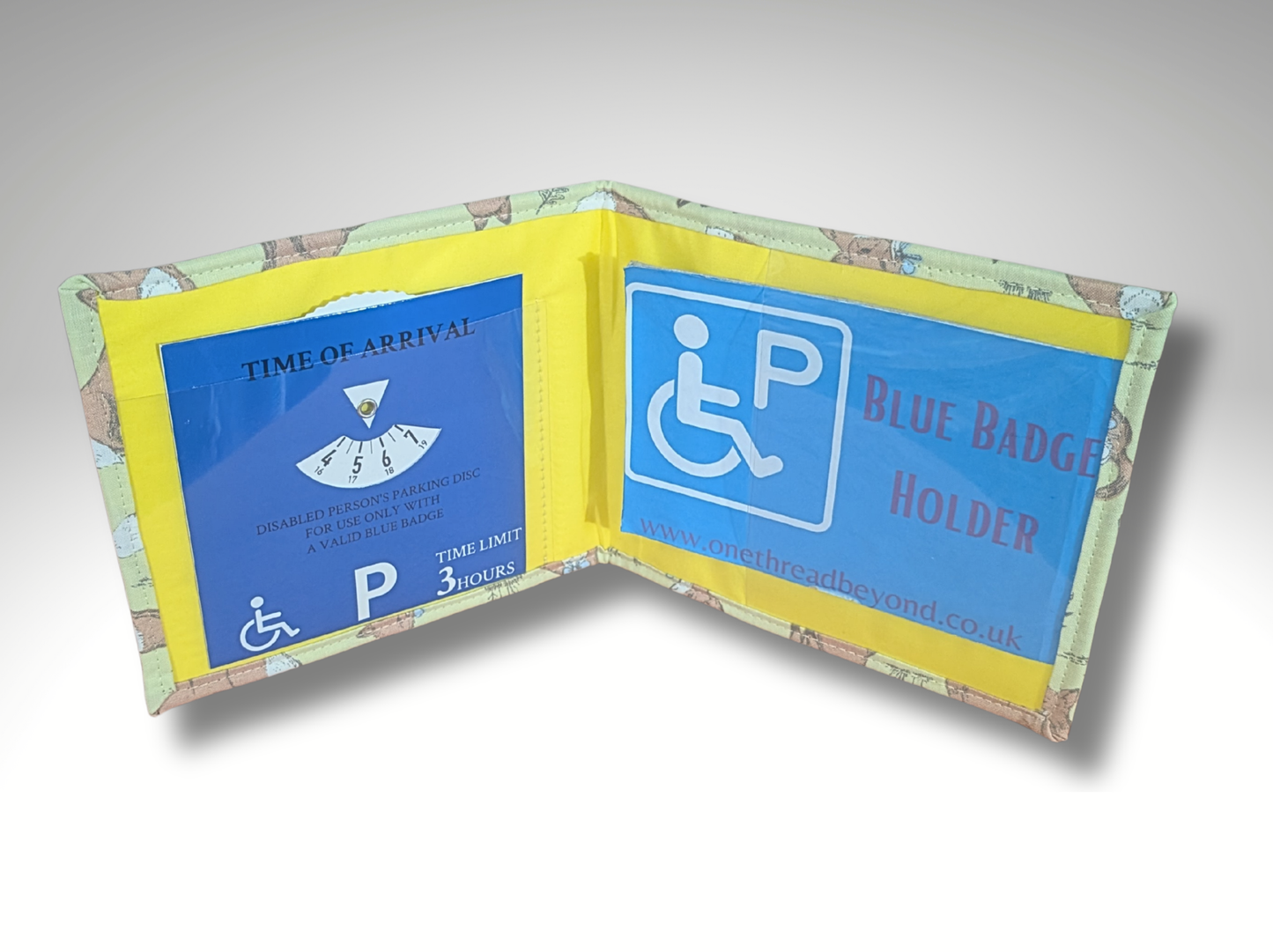 Blue Badge holder, Disabled parking permit holder, Fox blue badge holder, Fabric blue badge holder