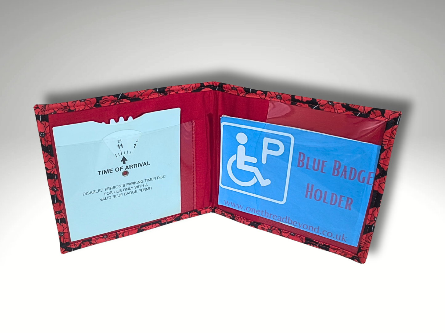 Blue Badge holder, Disabled parking permit holder, Poppy blue badge holder, Remembrance