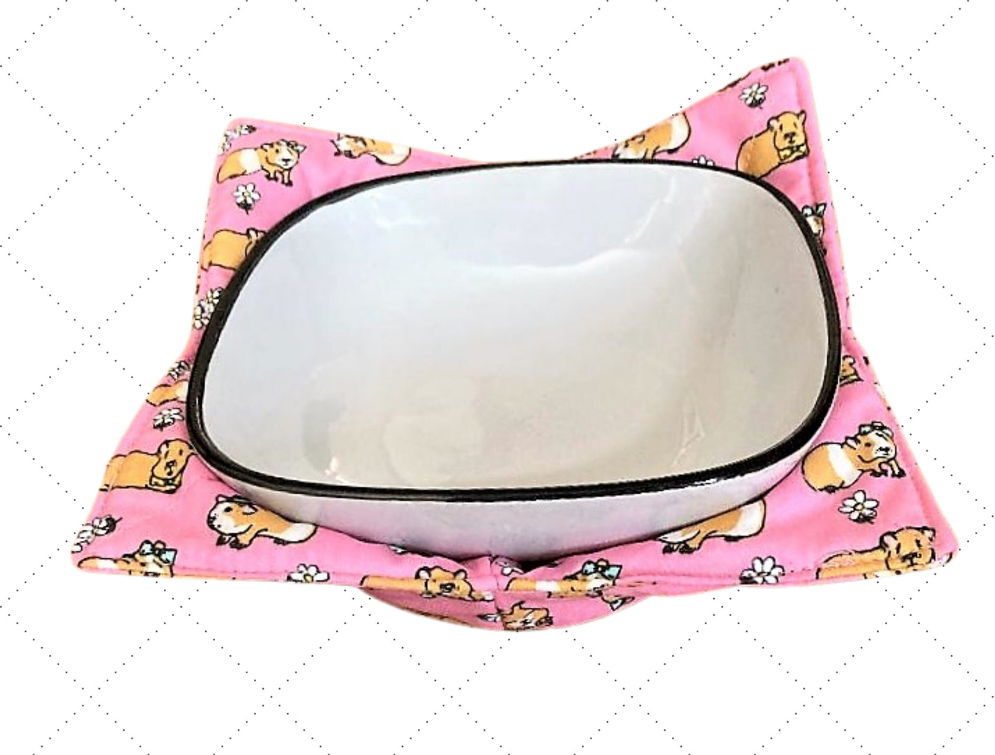 Bowl cozy, Bowl holder, fathers day gift, Kitchen bowl holder, Guinea pigs, bowl hug,