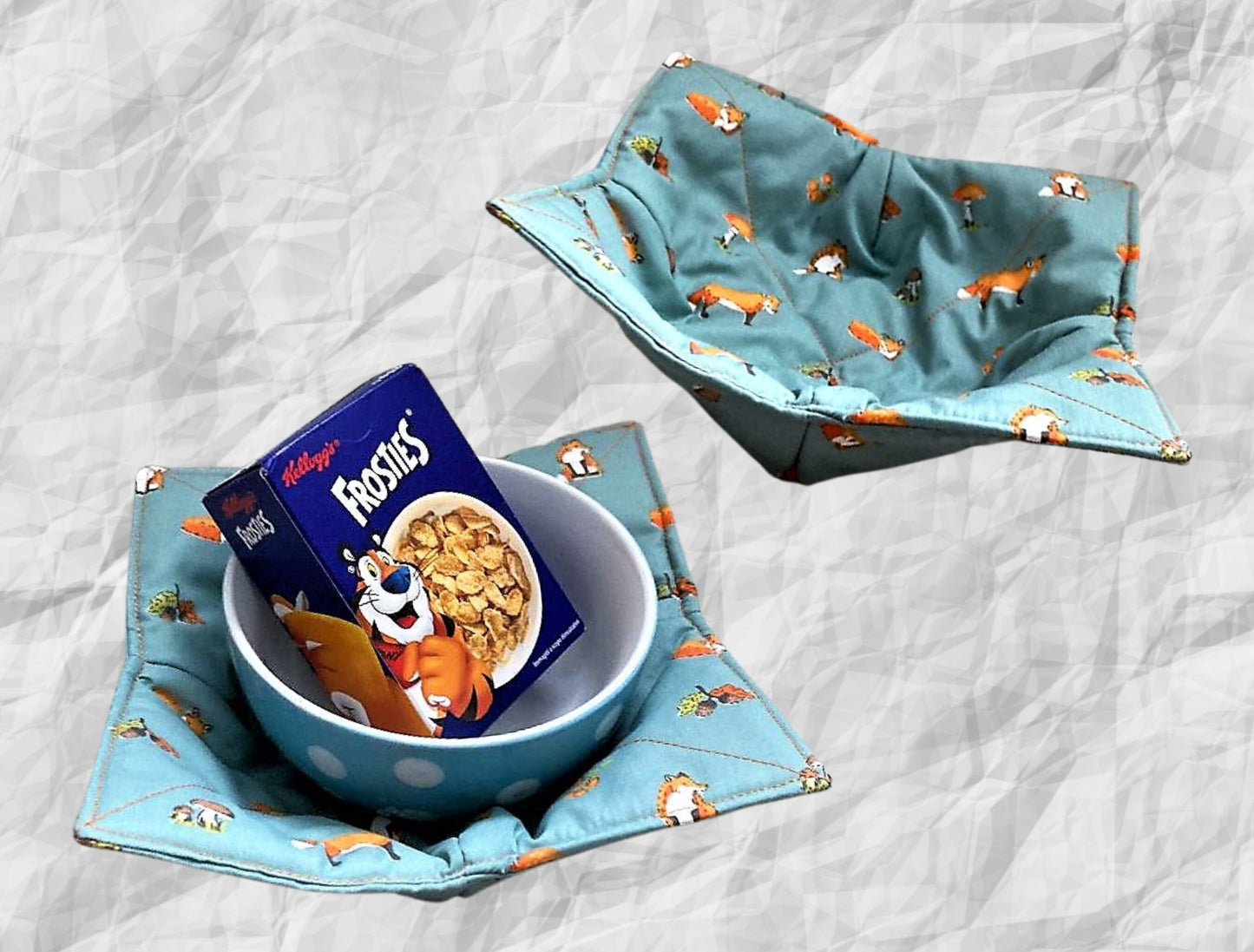 bowl cozy, fox bowl cosy, bowl holder, potholder, bowl hugger