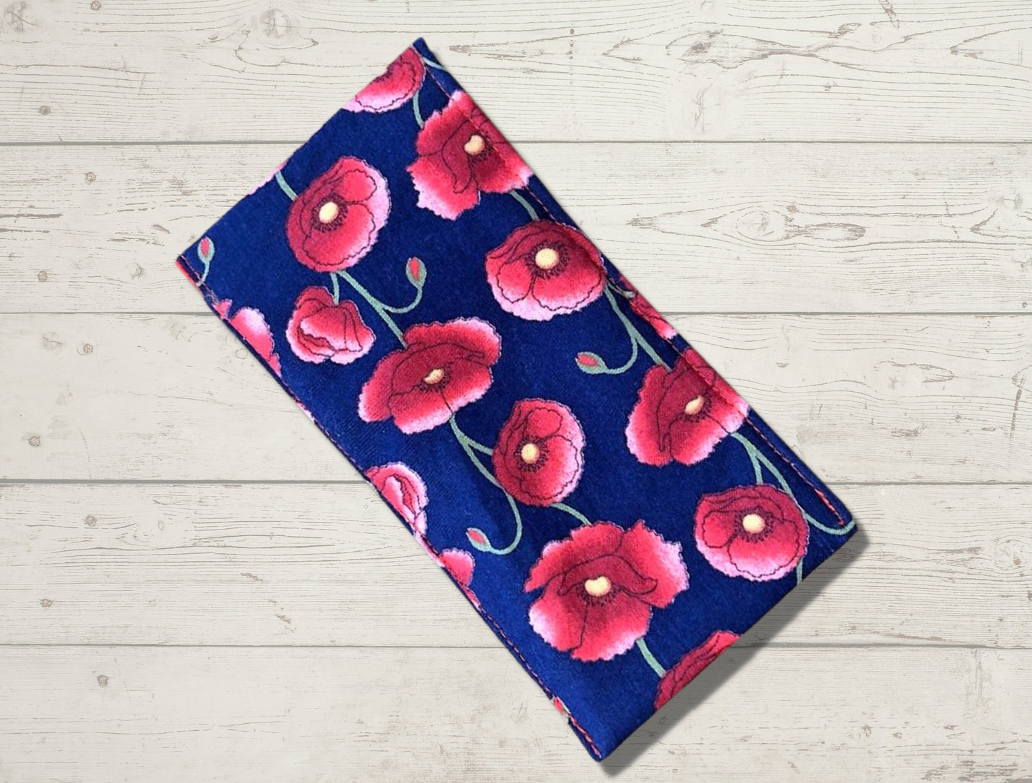 Glasses case, soft glasses case, soft pouch, poppies, remembrance, mothers day gift
