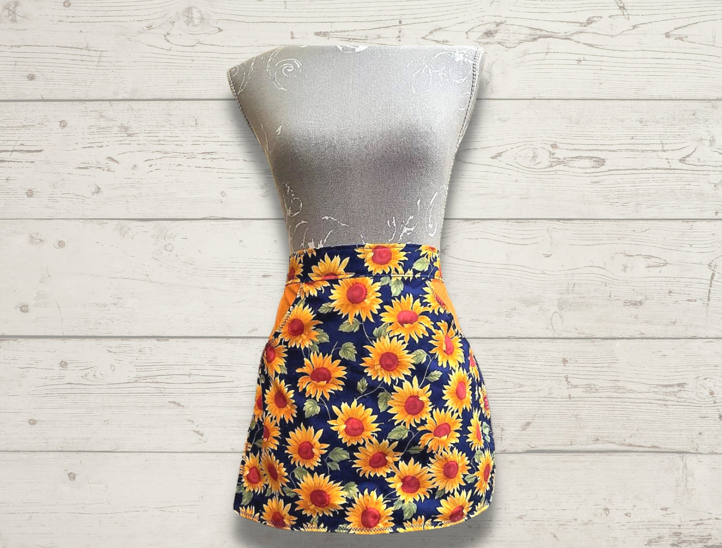 Apron, Half aprons, Waist apron, Sunflowers